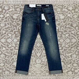 BANANA REPUBLIC Dark Wash Distressed Jeans 2 NEW!